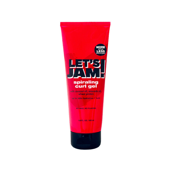 Softsheen Carson Lets Jam! Spiraling Curl Gel, Anti-Breakage Hair Care for 48HR Hydration and Hold for Curly Hair, 6.8 Fl Oz
