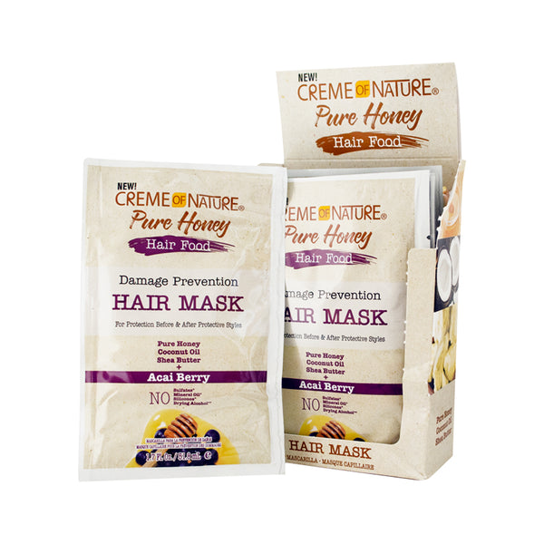 Creme of Nature, Acai Hair Mask, Honey and Acai Formula, 1.75 Oz