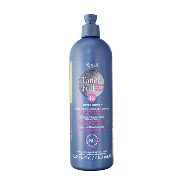 Roux, Fanci-Full Instant Hair Color Rinse, 42 Silver Lining ,Temporarily Evens Tones, Blends Away Gray, 15.2 Oz