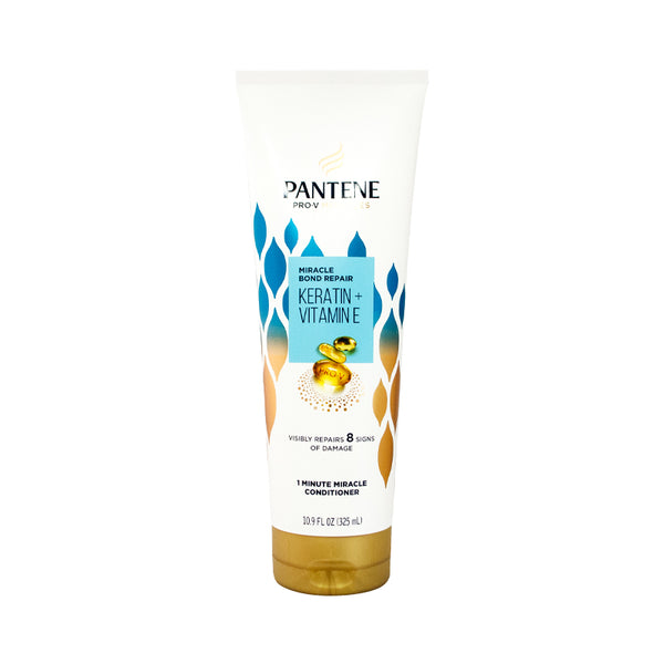 Pantene Miracle Bond Repair Keratin + Vitamin E 1 Minute Miracle Conditioner, 10.9 Ounce