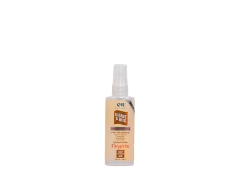 ON Natural 4-in-1 Hair Enhancer - Natural Weave & Wig Conditioner, Smooth, Anti-Frizz, Lightweight Haircare, Daily Use for All Hair Textures [Tangerine] 3.4 oz