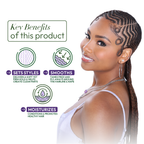 ORS Olive Oil Braidzone Edge & Braiding Gel - 8 oz Unisex Haircare Product with Lavender, Acai, Biotin for Normal Hair & Scalp, Fights Frizz, Creates Smooth Styles
