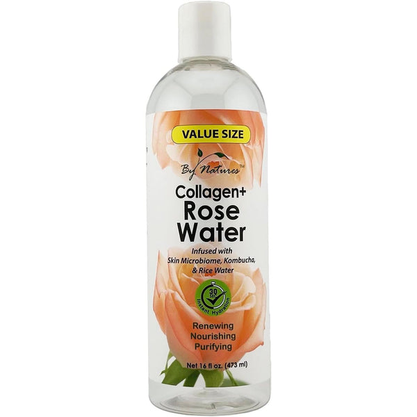 By Natures Collagen + Rose Water Toner - 16.0 Fl Oz, Single Item (Pack of 1)