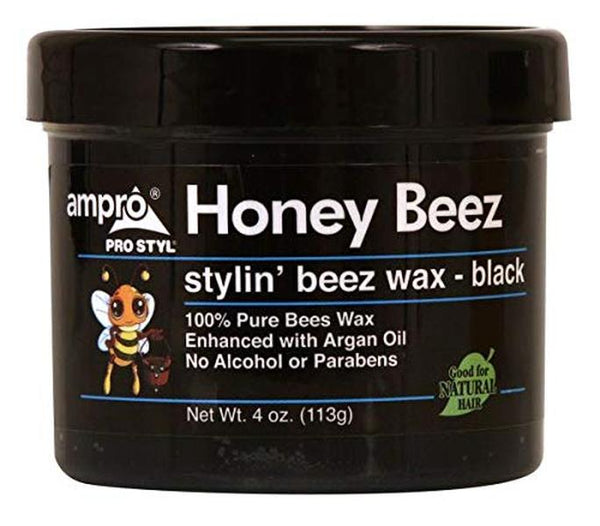 Ampro Honey Beez Wax Haircare Product with Argan Oil - Black (Pack of 3)