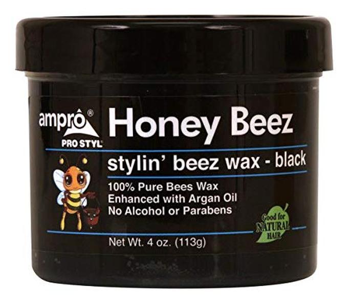 Ampro Honey Beez Wax Haircare Product with Argan Oil - Black (Pack of 3)