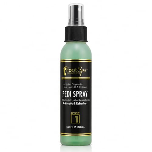 Pedi Spray Antiseptic, Mint & Eucalyptus - Refreshing Foot Care - 4 Ounces