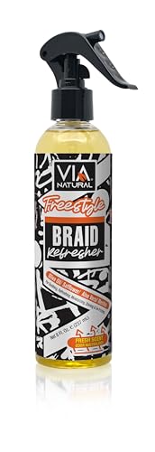 Via Natural Freestyle Braid Refresher, Gentle Nourishing Haircare Mousse-Gel for Braid Maintenance