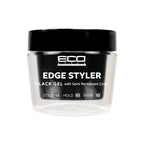 Styler Eco Glitter Pomade Strong Hold Edge Gel With Unicorn Flower Extract - 3 oz