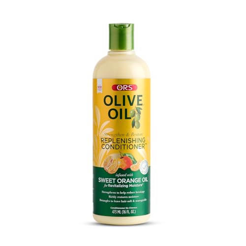 ORS Olive Oil Classics Replenishing Haircare Conditioner - Gentle, Hydrating Moisturizer with Sweet Orange Oil to Restore Revitalizing Moisture, 16.0 oz (1)