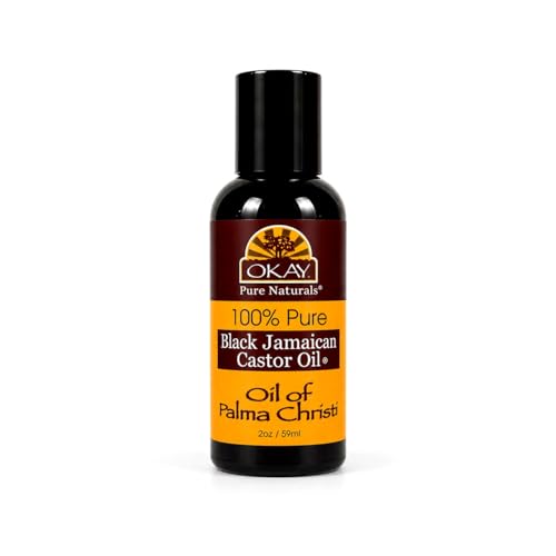 Okay black jamaican castor oil, Brown, 2 Fluid Ounce (Pack of 12)