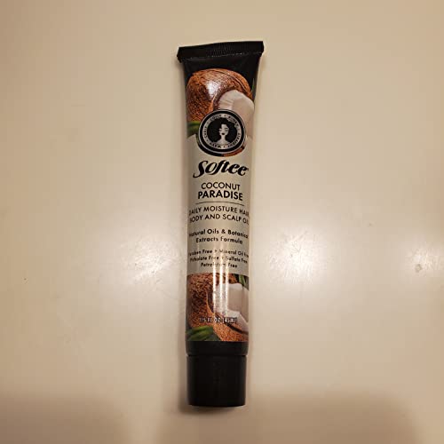 Softee Coconut Paradise Hydrating Hair Oil - 1.5 fl oz, Moisturizer for Dry Hair, Body & Scalp, Haircare Treatment to Restore Moisture