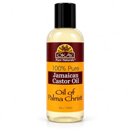 OKAY | Jamaican Castor Oil | For All Hair & Skin Types | Soothe Scalp & Skin | Grow Strong Healthy Hair | 100% Pure | 4 oz