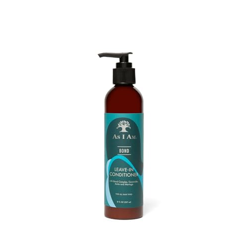 As I Am Bond Leave-In Conditioner - 8 oz - Bond Repair Treatment For Damaged Hair - with Moringa, Amla, & Ceramides