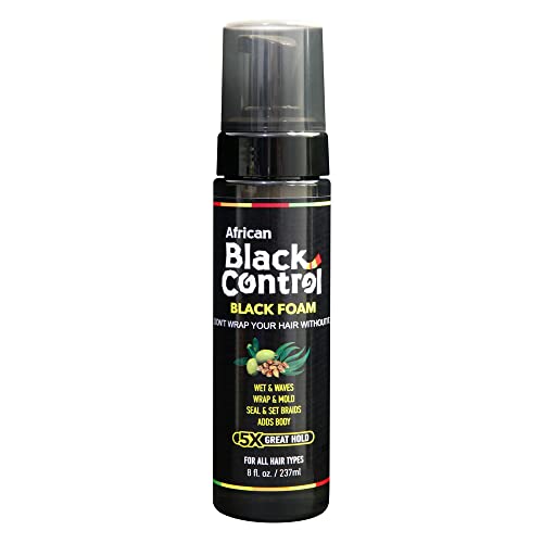 African Black Control Foam Haircare Product - 8 fl. oz. Shampoo and Conditioner