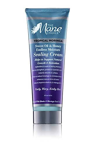 The Mane Choice Tropical Moringa Sweet Oil & Honey Endless Moisture Restorative Haircare Spray, 8 Fl Oz - Restores Hair, Hydrates, Supports Daily Natural Growth & Retention, Curl Refresher, Frizz Figh