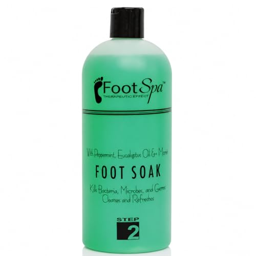 FOOT SPA – Foot Soak – Cleanses, Softens, and Refreshes - Made With Eucalyptus & Peppermint Oil – 32 Oz