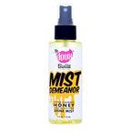 The Doux MIST DEMEANOR Shine Mist for Curly Hair – Heat Protection Spray with Cationic Honey & Silk Amino Acids – Lightweight Hair Gloss for Frizz Control, Humidity Resistance & Shine