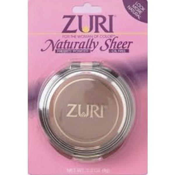 Zuri Naturally Sheer Pressed Powder - Natural Brown