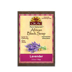 African Black Soap with Lavender | For All Skin Types | Cleanses and Exfoliates | Nourishes and Heals | Free of Parabens, Silicones, Sulfates | 5.5 oz