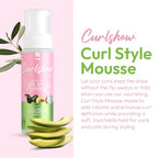ORS Olive Oil Curlshow Curl Style Mousse - Haircare Product Infused with Collagen & Avocado Oil, Alcohol-Free, for Strength, Length & Frizz Control (7.0 oz)
