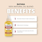 Hollywood Beauty Batana Hair Oil - Haircare Blend for Moisturizing Hair, Scalp, and Skin (2 fl oz), Moisturize