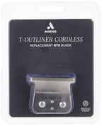 Andis 04545 Cordless T-Outliner Lithium Ion Replacement Square Blade - Carbon Steel