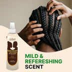 The Roots Naturelle Braid Sheen Braid Spray | 12 Fl Oz | Leave-in Conditioner with Shea Butter | Enriched with Vitamins and Essential Oils | Anti-Itch, Anti-Frizz | Great for Twists and Locs
