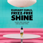 The Doux MIST DEMEANOR Shine Mist for Curly Hair – Heat Protection Spray with Cationic Honey & Silk Amino Acids – Lightweight Hair Gloss for Frizz Control, Humidity Resistance & Shine