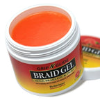 BELLATIQUE GRIP N GLIDE Braiding Gel Maximum Hold for LOC & Twist - No Flaking, No Whitening, Fast Drying, High Shine, Cool & Refreshing, Long Lasting Hold (15 oz)
