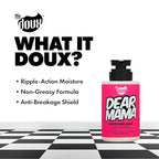 DOUX DEAR MAMA Moisture Milk – Leave In Conditioner for Curly Hair with Aloe & Pineapple – Curl Refresher, Detangler & Deep Conditioner for Natural Hair Care