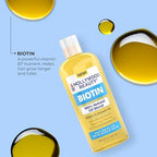 Hollywood Beauty Biotin Hair Oil - 8 fl oz Daily Lightweight Hydrating Moisturizer, Nourishing Haircare Treatment for Hair, Scalp, Skin