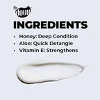 The Doux Supersonic Honey Condish 3-in-1 Detangling Haircare Conditioner for Curly Hair Adults - Leave-In, Rinse-Out - Aloe, Honey, Amino Acids, Vitamins Infused - Moisturizer, Hydrating, Frizz-Contro
