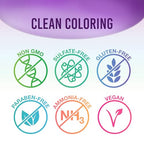 Purple Semi Permanent Hair Color - Vegan & Cruelty-Free Conditioning Purple Hair Dye, Lasts Up to 35 Washes, 3.5 fl oz