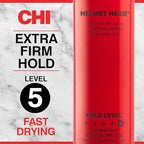 CHI Helmet Head Extra Firm Hairspray, Protects Against Humidity & Creates Voluminous Hairstyles, Sulfate & Paraben-Free, 2.6 Oz