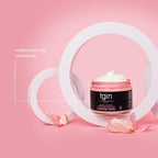 tgin Rose Water Hydrating Hair Mask – Deep Conditioning Hair Mask & Curl Definition – Hairmask Infused with Rose Water & Acai Berries for Soft Curls – Without Parabens & Sulfates – 12 Oz