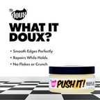 The Doux Edge Control & Braiding Gel for Natural, Curly Hair - Slick Styles, Frizz Control, Moisture, Flyaway Hold, Shine for Women