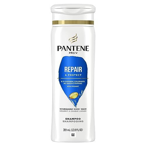 Pantene PRO-V Repair & Protect Haircare Shampoo - Nourishing Liquid Gentle Cleanser for Adults, Hydrates, Locks in Moisture, Suitable for Any Hair Type, 12 oz