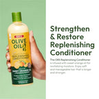 ORS Olive Oil Classics Replenishing Haircare Conditioner - Gentle, Hydrating Moisturizer with Sweet Orange Oil to Restore Revitalizing Moisture, 16.0 oz (1)
