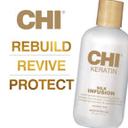 CHI Keratin Silk Infusion Haircare Serum, Hydrating Silky Formula for Restoring Softness & Shine, Helps Dry Damaged Hair, Sulfate-Free, 6 Oz