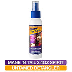 Mane 'n Tail Spirit Untamed Detangler – Caramel Apple Scented, Super Soft Formula for Silky, Shiny Hair (3.4 oz)