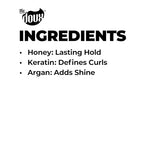 The Doux POP LOCK 5-Day Curl Forming Glaze for Natural Hair – Anti-Humidity Gel with Honey & Argan Oil – Curly Hair Styling Gel for Shine, Frizz Control, and Long-Lasting Curl Definition