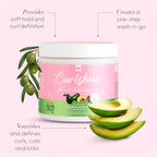 ORS Olive Oil Curlshow Haircare Leave-In Conditioner Gel, Lightweight, Infused with Collagen & Avocado Oil for Strength & Length (16.0 oz)