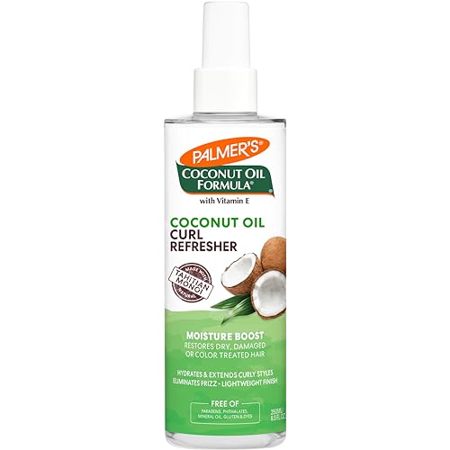 Coconut Oil Formula Moisture Boost Curl Refresher Spray, 8.5 Ounce