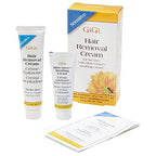 GiGi Gentle Sensitive Skin Hair Removal Kit - 1 Oz Face Hair Removal Cream, 0.5 Oz Slow Grow Soothing Cream for Body Care, Flawless Results