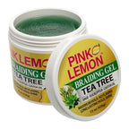 PINK LEMON Braiding Gel - Tea Tree - Maximum Hold, No Flaking, Long Lasting Hold, High Shine. For Micro, Inter, Dread, Faux, Loc, Twist, Braid, Edge. (15 oz)