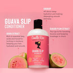 Camille Rose Guava Slip Detangling Haircare Conditioner Cream - Gentle, Nourishing, Smoothing Daily Formula with Guava, Kakadu Plum, Soursop for Adults, Any Hair Texture, 12 fl oz
