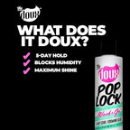 The Doux POP LOCK 5-Day Curl Forming Glaze for Natural Hair – Anti-Humidity Gel with Honey & Argan Oil – Curly Hair Styling Gel for Shine, Frizz Control, and Long-Lasting Curl Definition