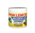 PINK LEMON Braiding Gel Peppermint - Maximum Hold, No Flaking, Long Lasting Hold, High Shine. For Micro, Inter, Dread, Faux, Loc, Twist, Braid, Edge. (10 oz)