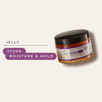 Carol's Daughter Black Vanilla Moisture and Hold Jelly Unisex Haircare Gel - Moisturizer for Dry, Frizzy Hair, Infused with Shea Butter, Jojoba, Vanilla, 12 Fl Oz