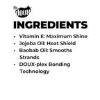 The Doux DOUX DROPS Bonding Polish Spray – Anti-Humidity Hair Smoother & Heat Protectant for Curly Hair – Silkening Bonding Oil with Vitamin E, Baobab & Jojoba, 4 oz
